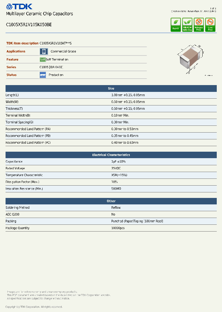 C1005X5R1V105K050BE_9022609.PDF Datasheet