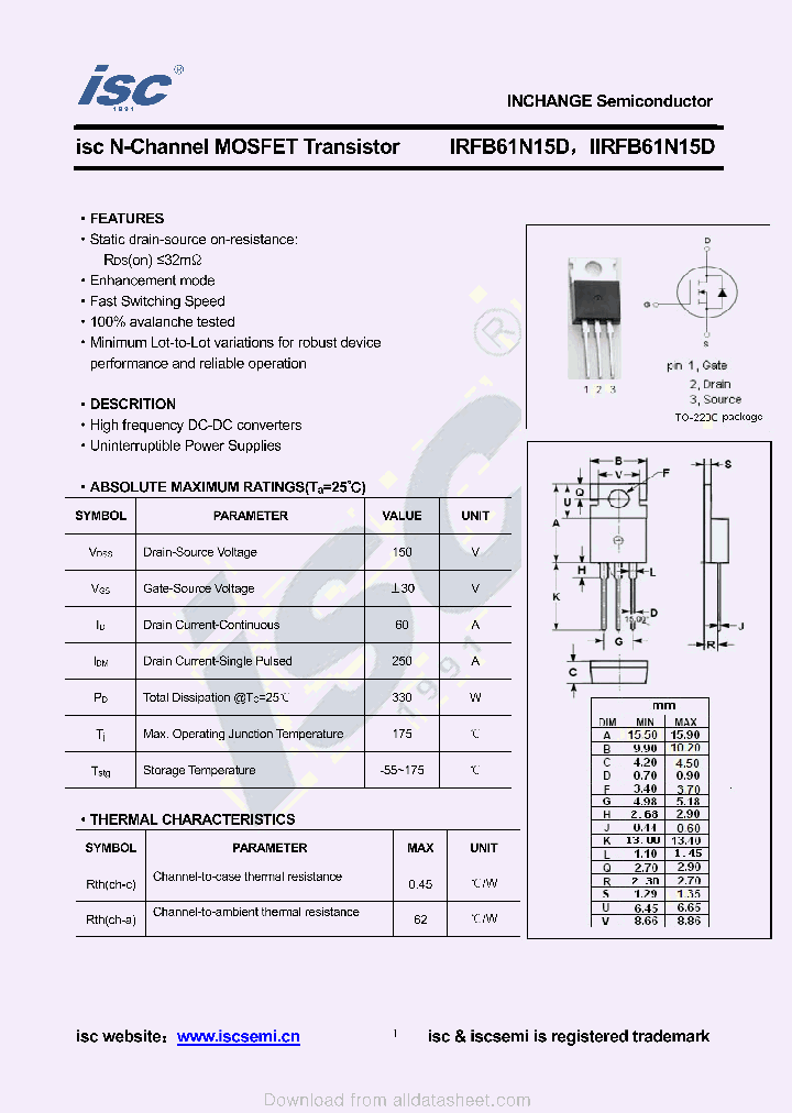IIRFB61N15D_9022184.PDF Datasheet