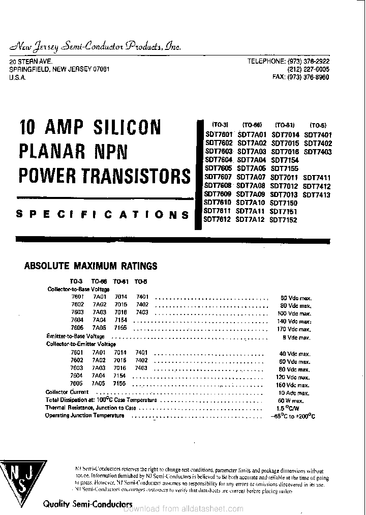 SDT7401_9023832.PDF Datasheet