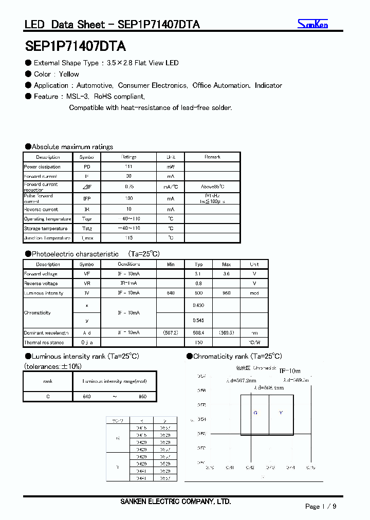 SEP1P71407DTA_9026493.PDF Datasheet