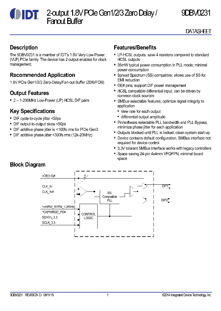 9DBV0231_9027017.PDF Datasheet