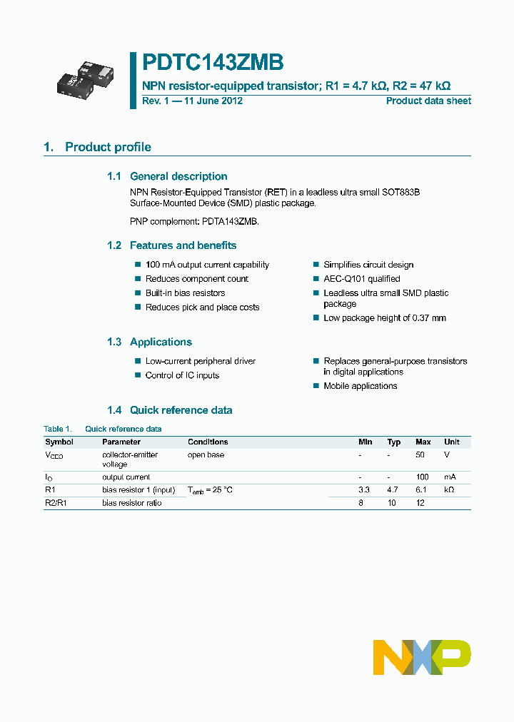 PDTC143ZMB_9028919.PDF Datasheet