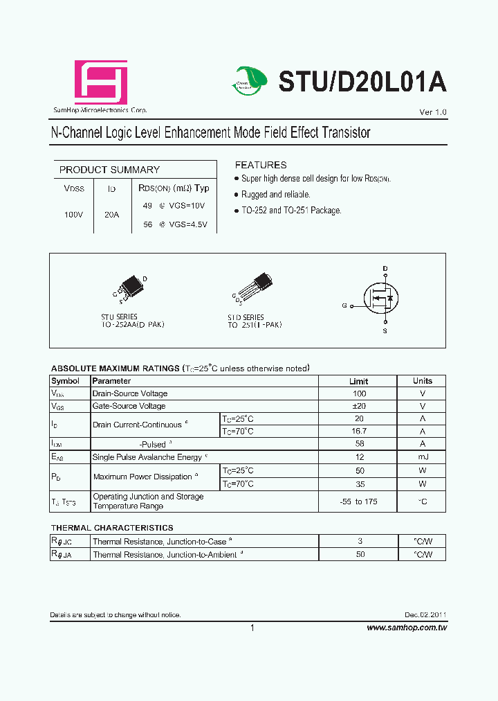 STUD20L01A_9030087.PDF Datasheet