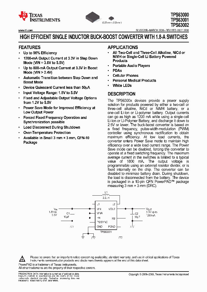 TPS63000_9034827.PDF Datasheet