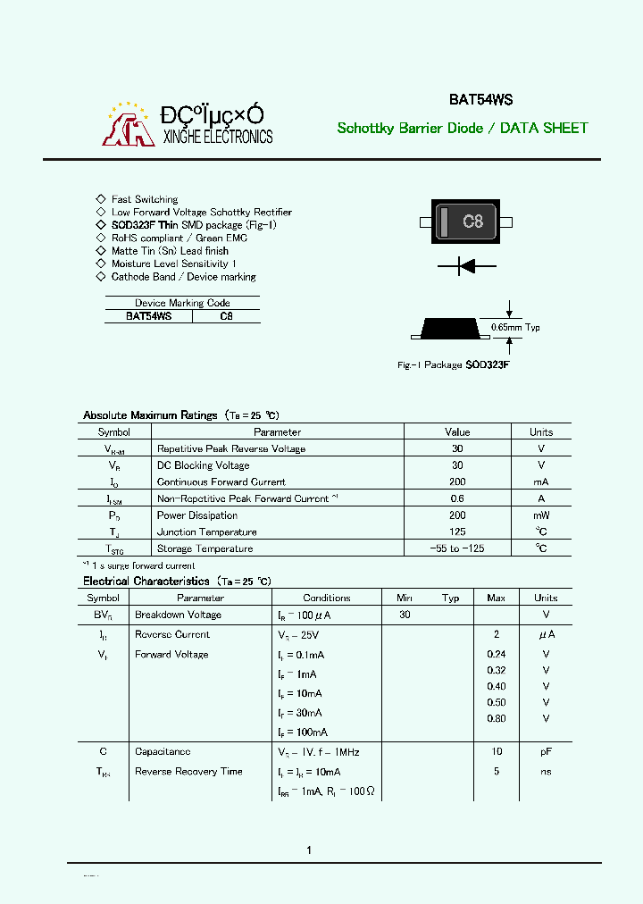 BAT54WS_9035826.PDF Datasheet