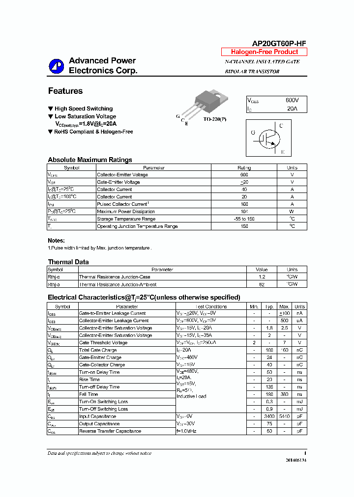 AP20GT60P-HF-16_9037585.PDF Datasheet