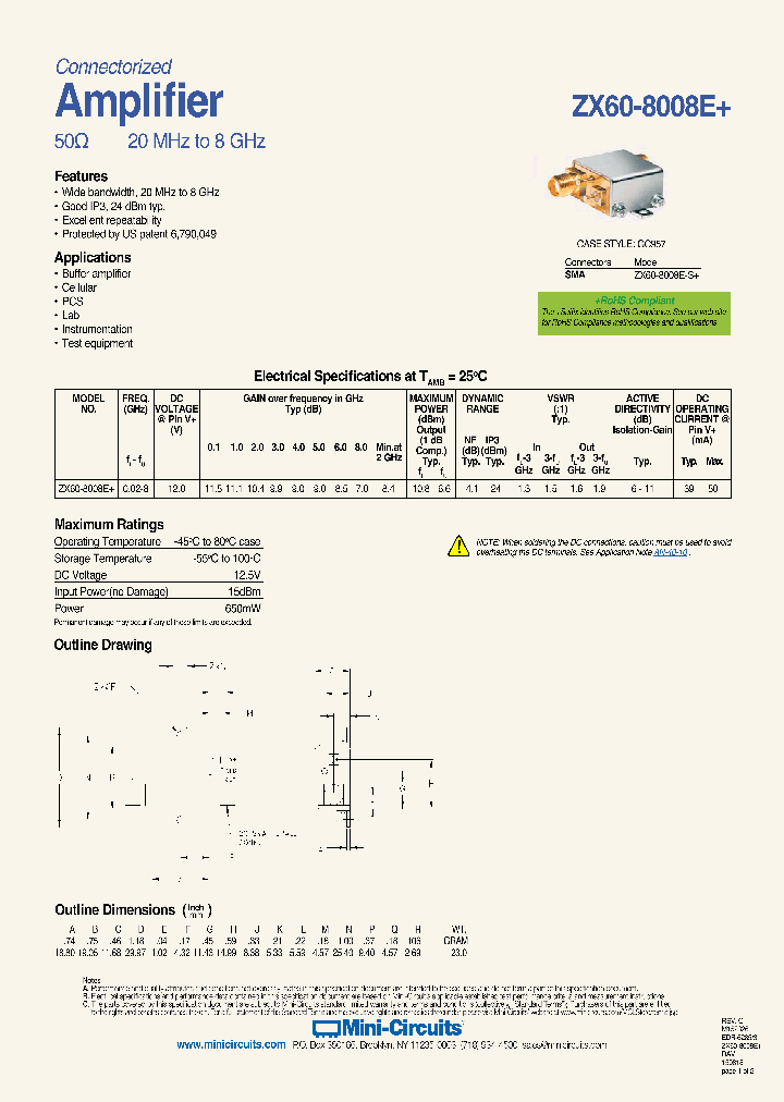 ZX60-8008E-15_9039112.PDF Datasheet