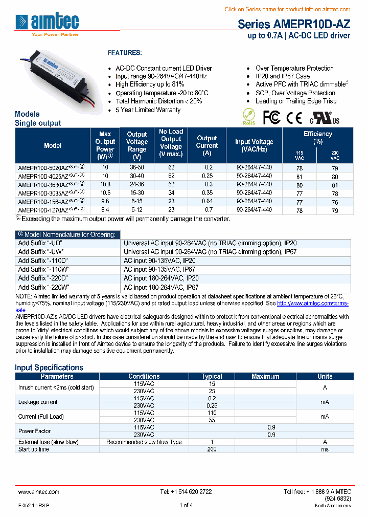 AMEPR10D-1270AZ_9039517.PDF Datasheet