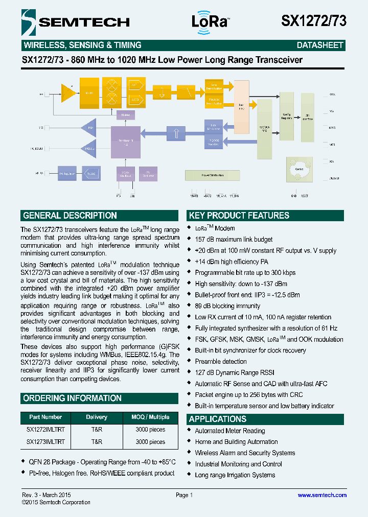 SX1273IMLTRT_9042005.PDF Datasheet