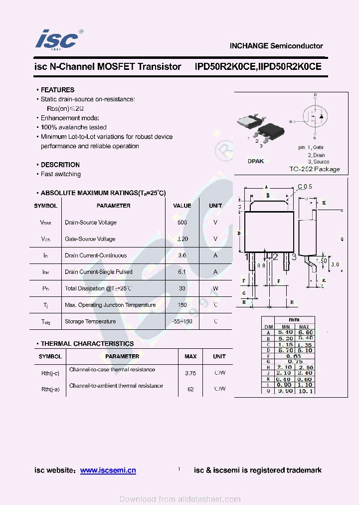 IPD50R2K0CE_9043303.PDF Datasheet