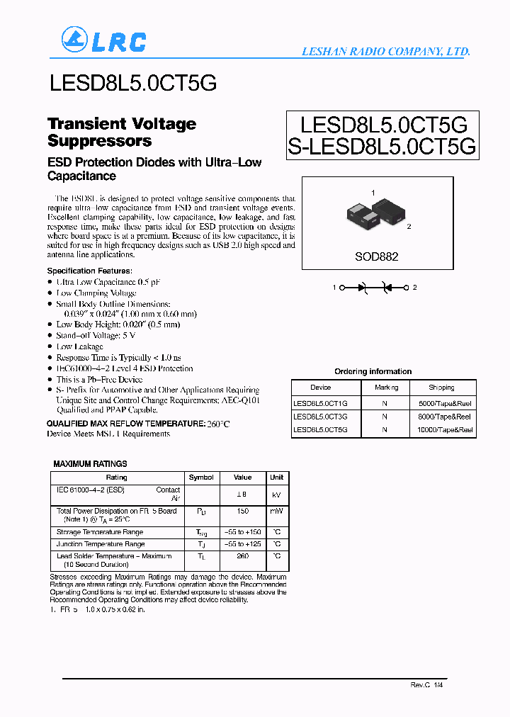 LESD8L50CT1G_9043568.PDF Datasheet