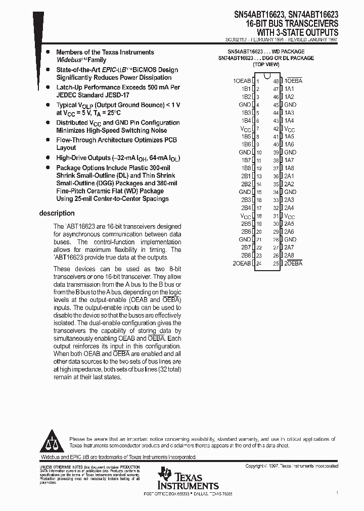 SN54ABT16623_9044412.PDF Datasheet