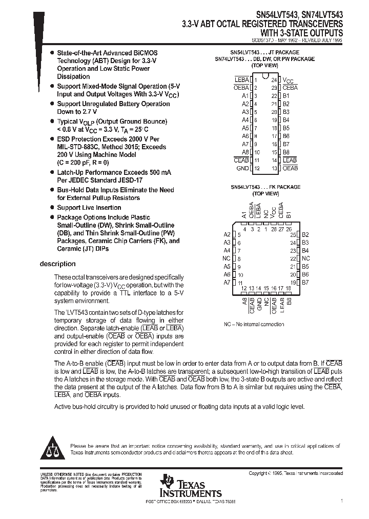 SN74LVT543PWRE4_9045973.PDF Datasheet