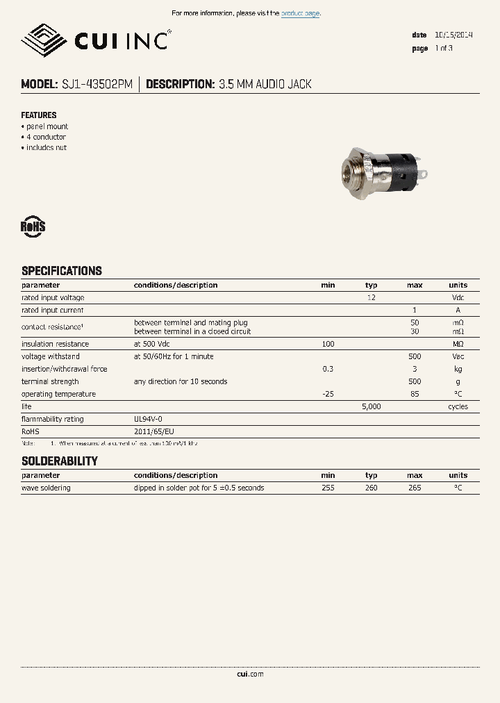 SJ1-43502PM_9049400.PDF Datasheet