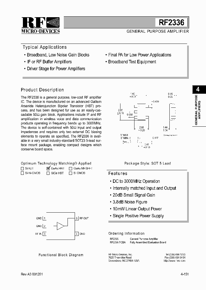 RF2336PCBA_9050794.PDF Datasheet