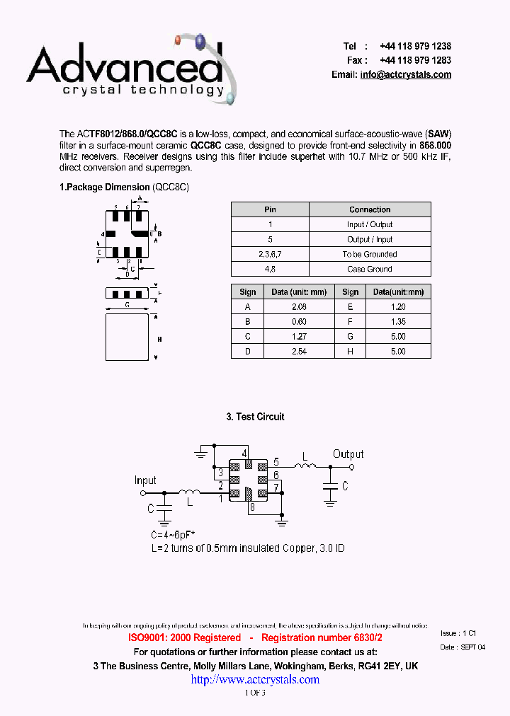 ACTF8012_9052372.PDF Datasheet