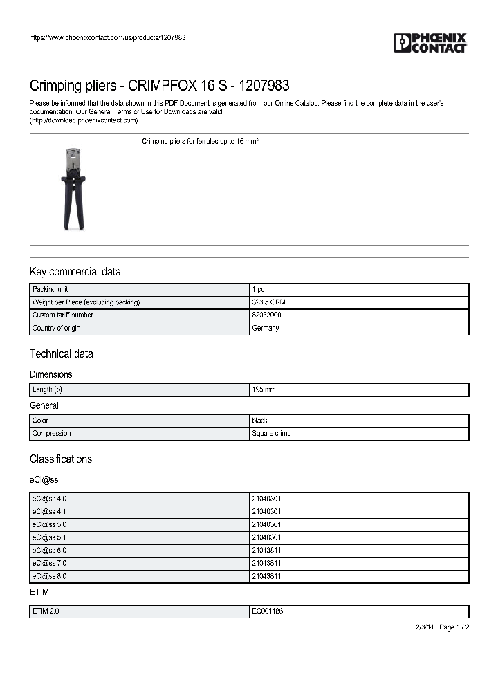 CRIMPFOX-16-S_9052392.PDF Datasheet