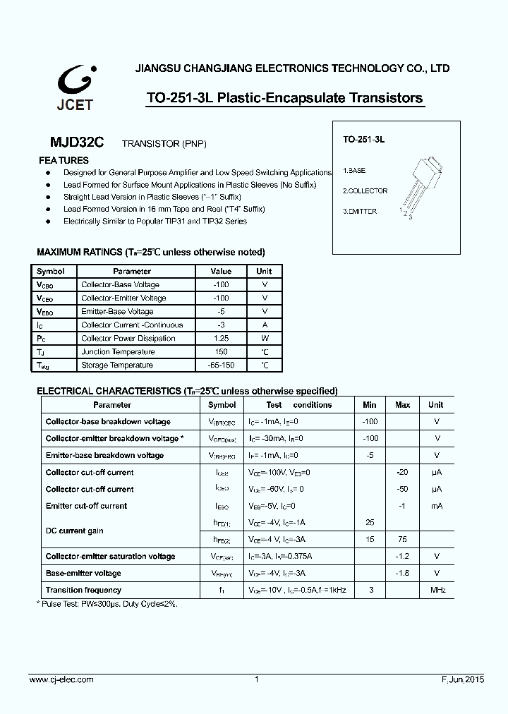 MJD32C_9052470.PDF Datasheet