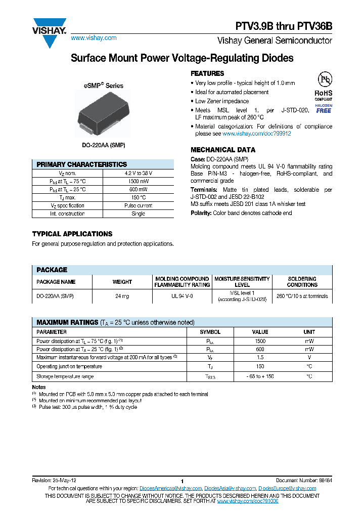 PTV82B_9052857.PDF Datasheet