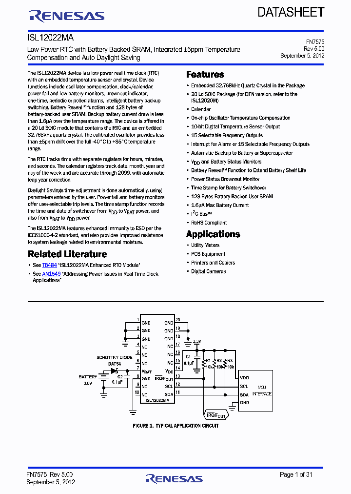 ISL12022MAIBZ_9056904.PDF Datasheet