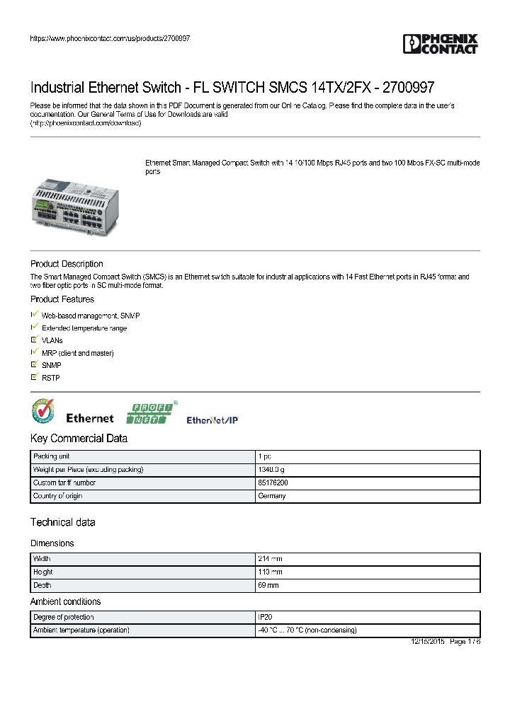 FL-SWITCH-SMCS-14TX_9059972.PDF Datasheet