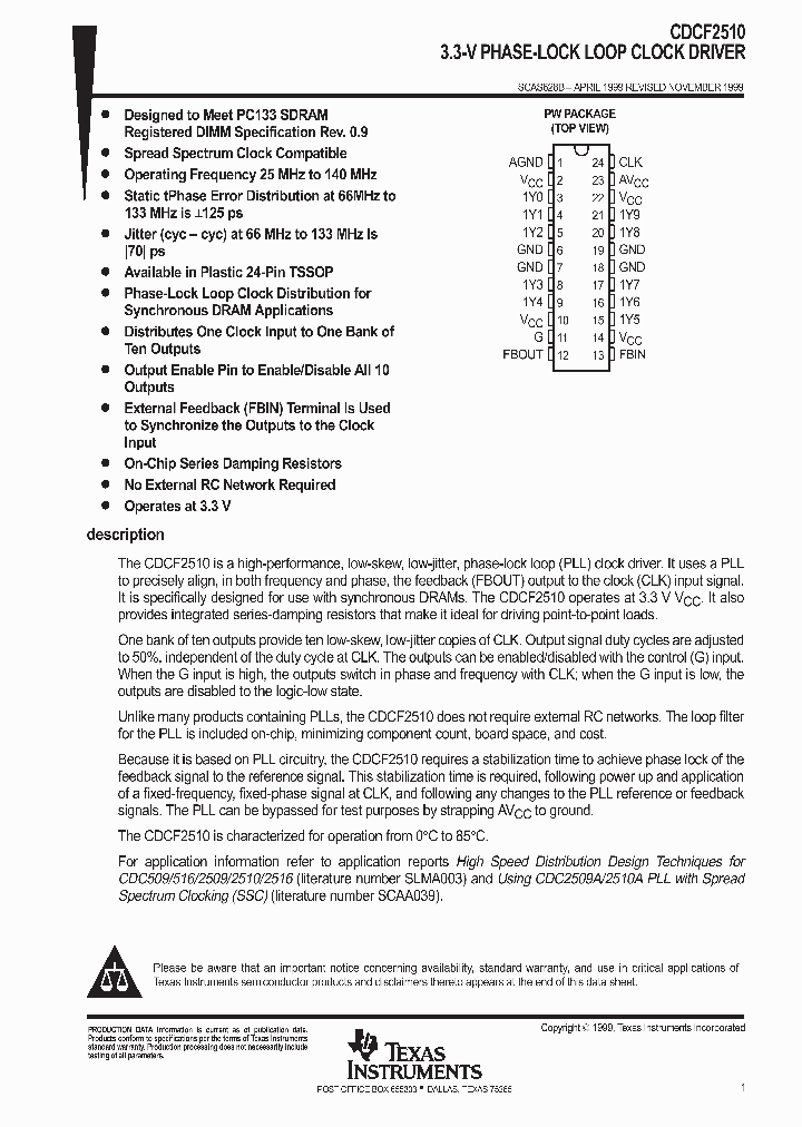 CDCF2510_9061529.PDF Datasheet