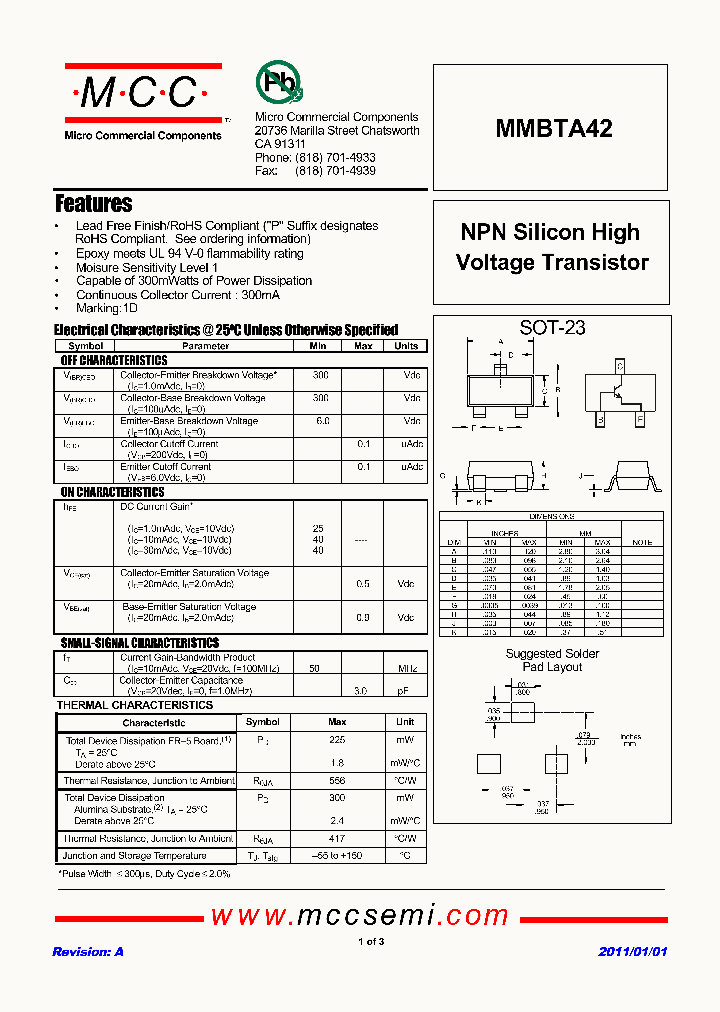 MMBTA42_9062733.PDF Datasheet