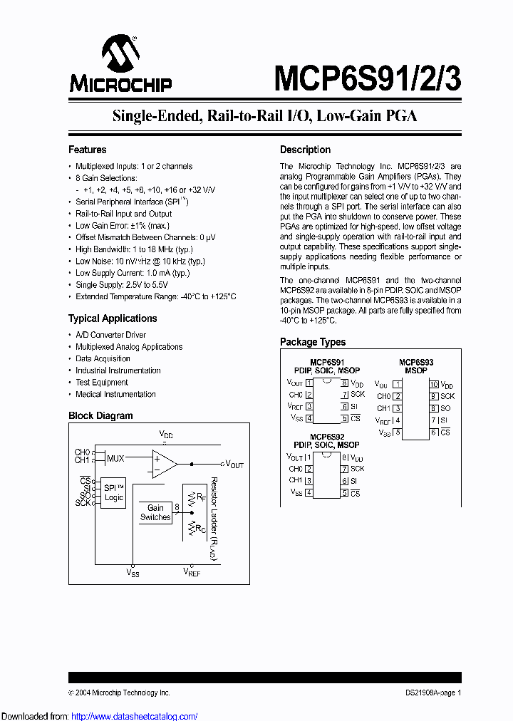 MCP6S91-EMSVAO_9066865.PDF Datasheet