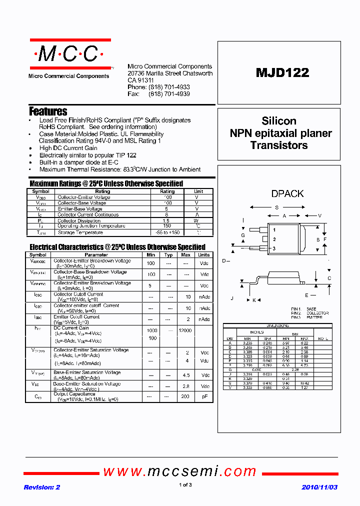 MJD122_9067741.PDF Datasheet