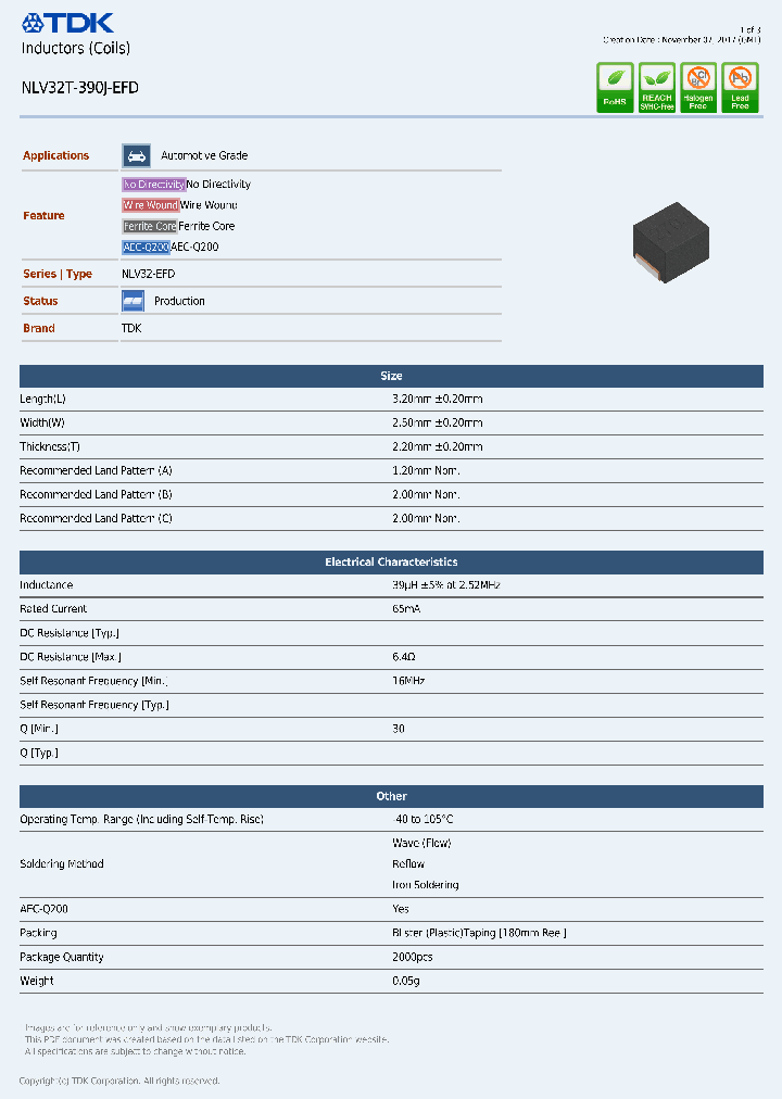 NLV32T-390J-EFD_9069830.PDF Datasheet