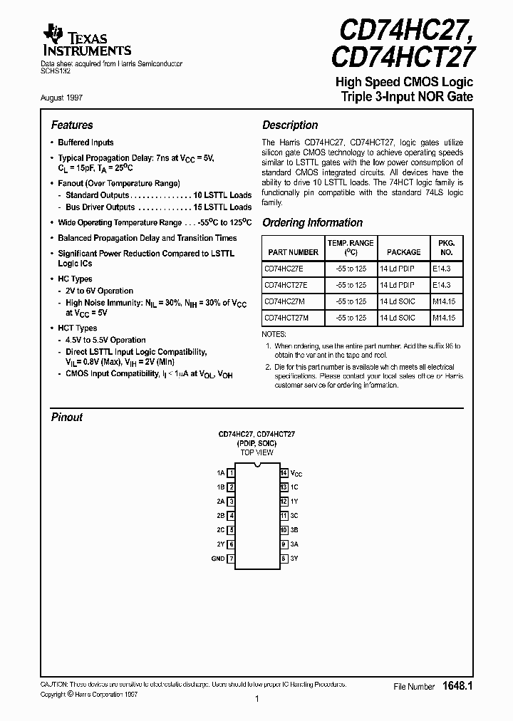 CD74HC27_9071954.PDF Datasheet