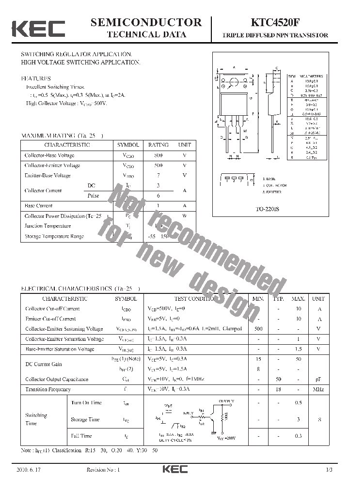 KTC4520F-15_9072405.PDF Datasheet