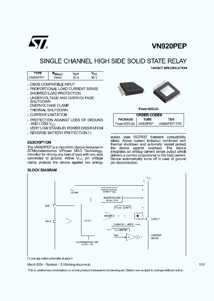 VN920PEP_9073583.PDF Datasheet