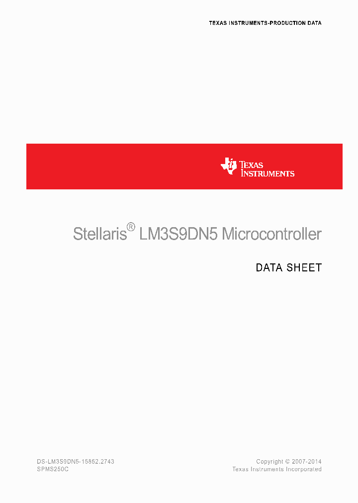 LM3S9DN5-IQC80-A2_9074309.PDF Datasheet