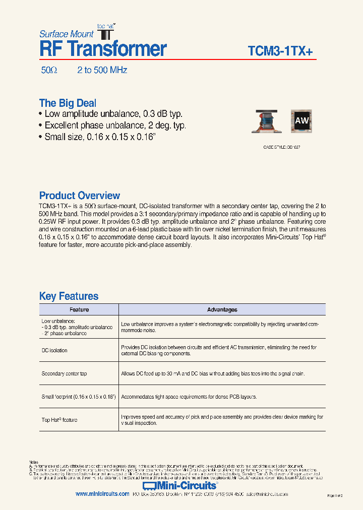 TCM3-1TX_9074988.PDF Datasheet