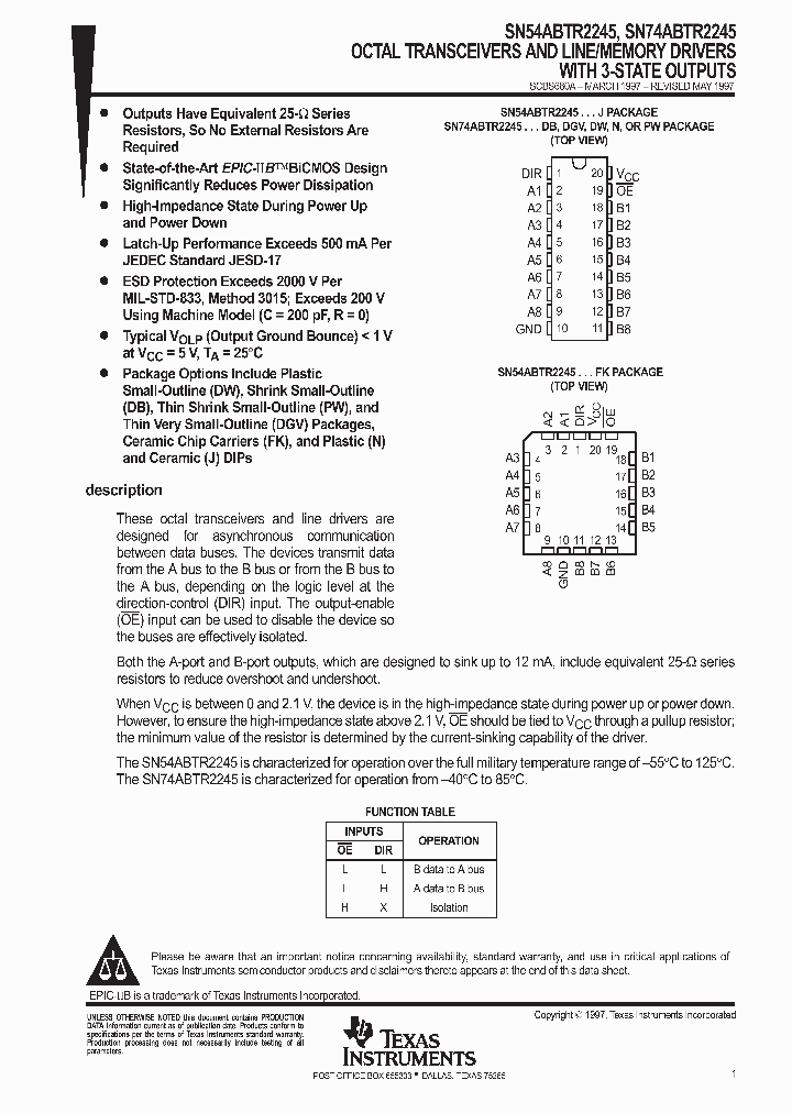 SN74ABTR2245_9078673.PDF Datasheet