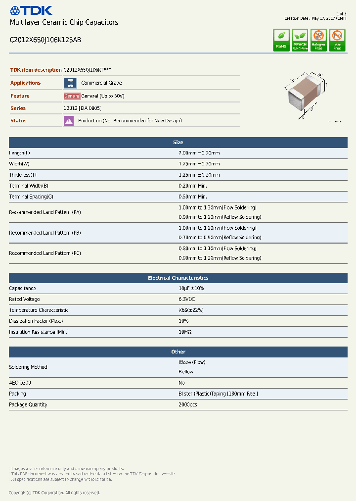 C2012X6S0J106K125AB-17_9080770.PDF Datasheet