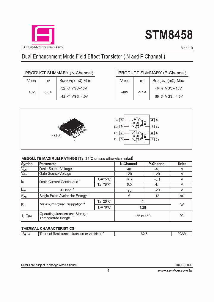 STM8458_9081796.PDF Datasheet