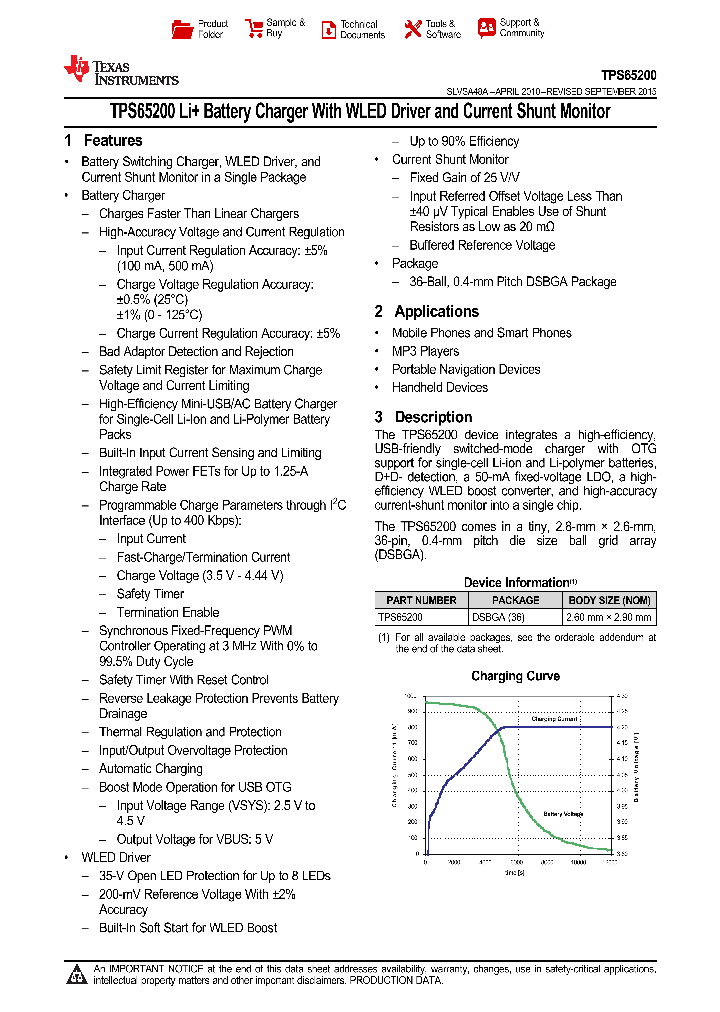 TPS65200YFFR_9085530.PDF Datasheet