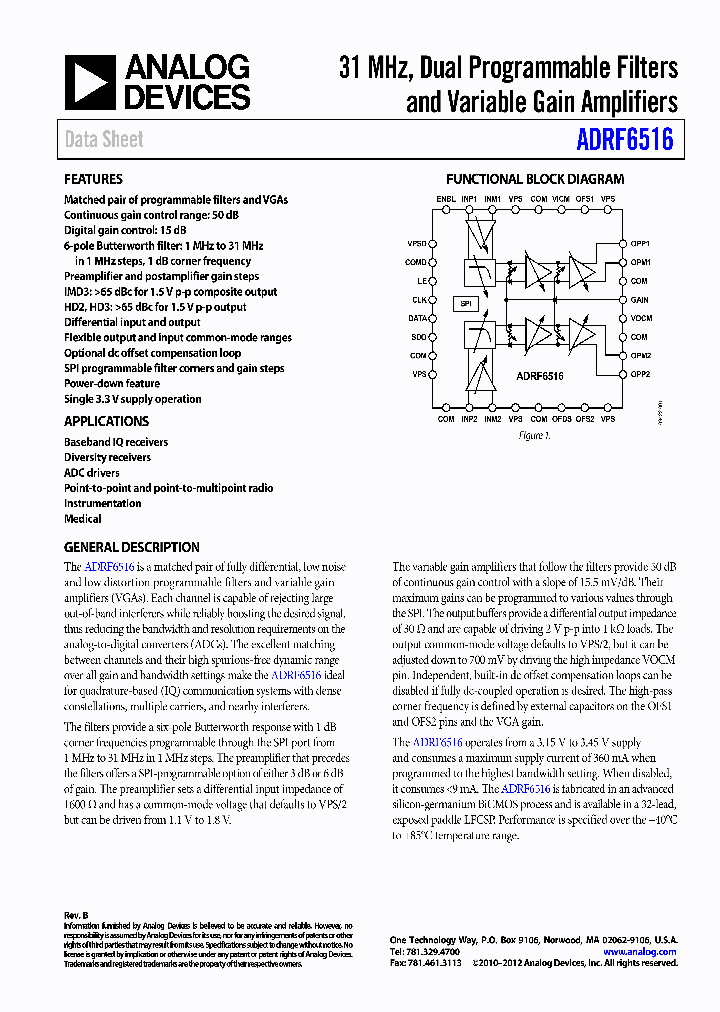 ADRF6516_9087610.PDF Datasheet