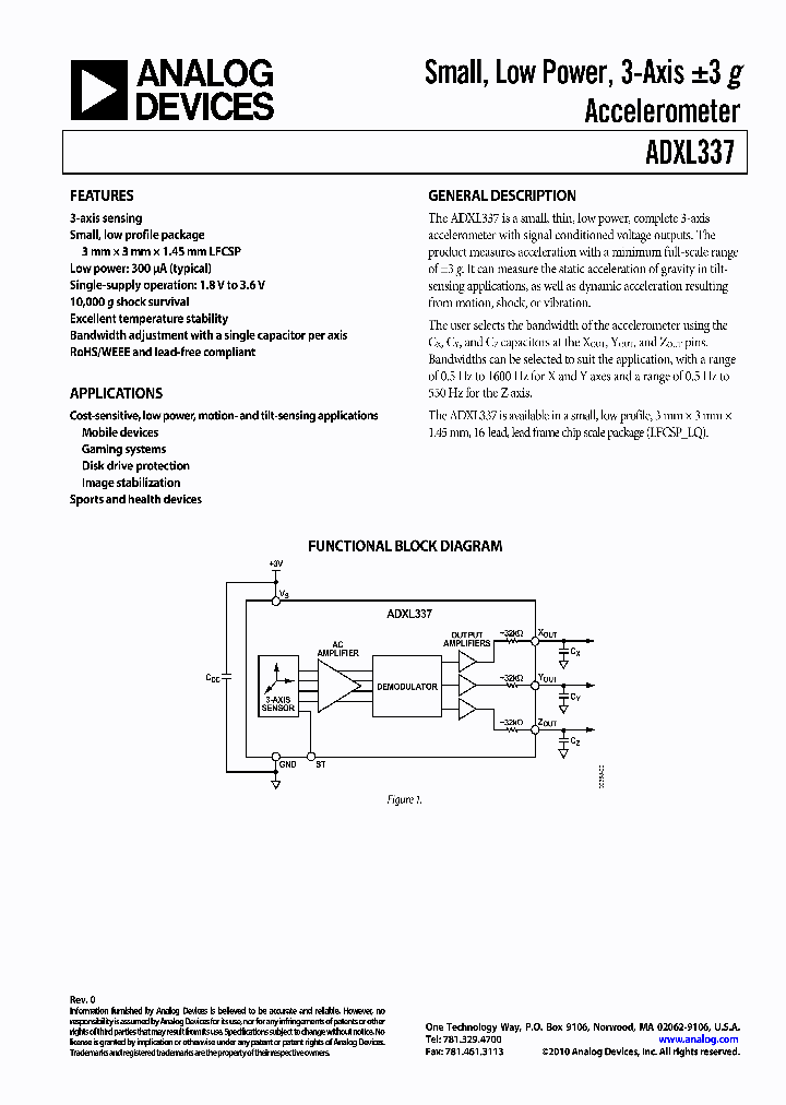 ADXL337_9087623.PDF Datasheet