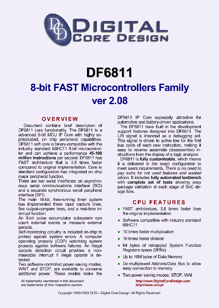 DF6811CPU_9087808.PDF Datasheet