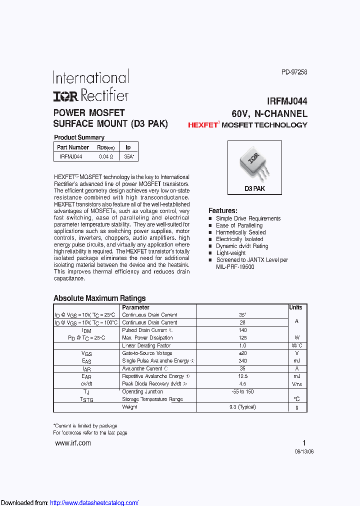 IRFMJ044_9088590.PDF Datasheet