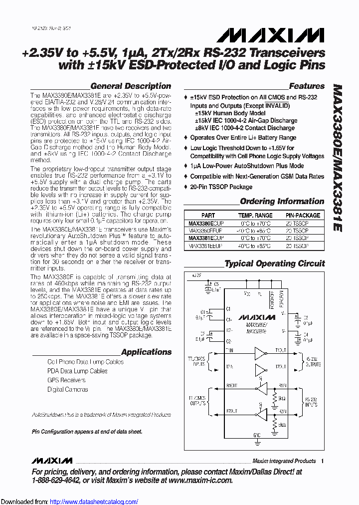 MAX3381EEUPT_9091857.PDF Datasheet