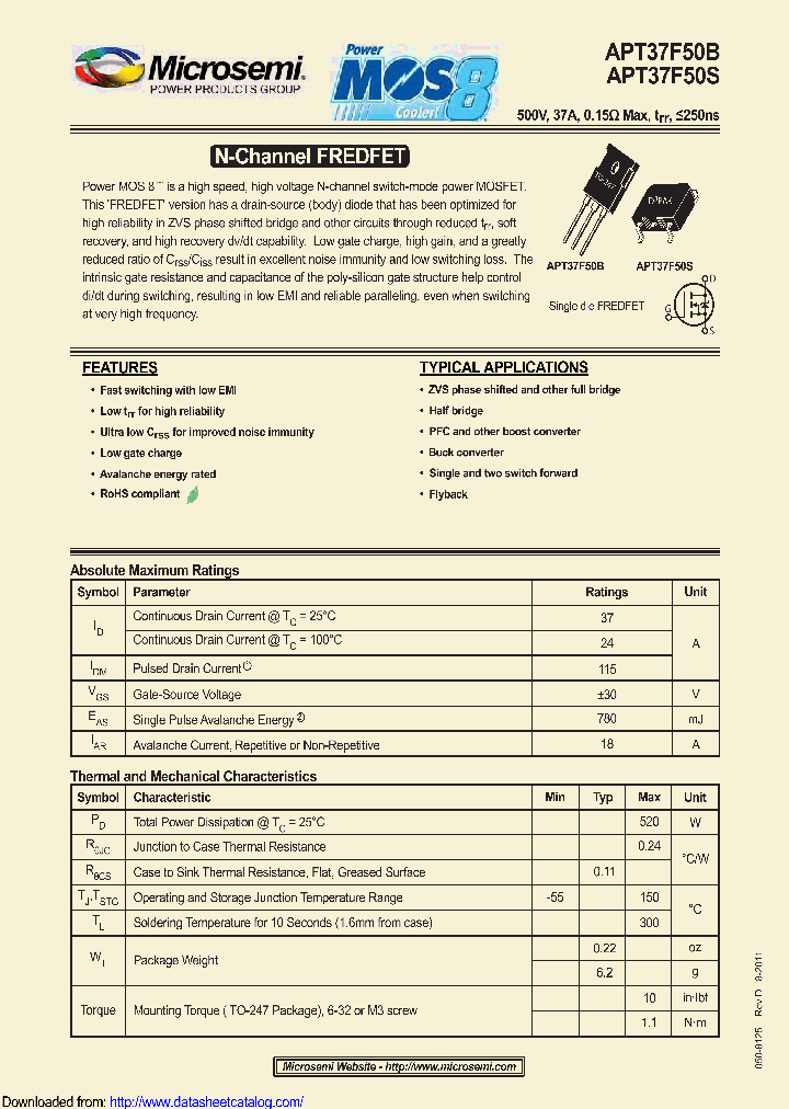 APT37F50B_9093019.PDF Datasheet