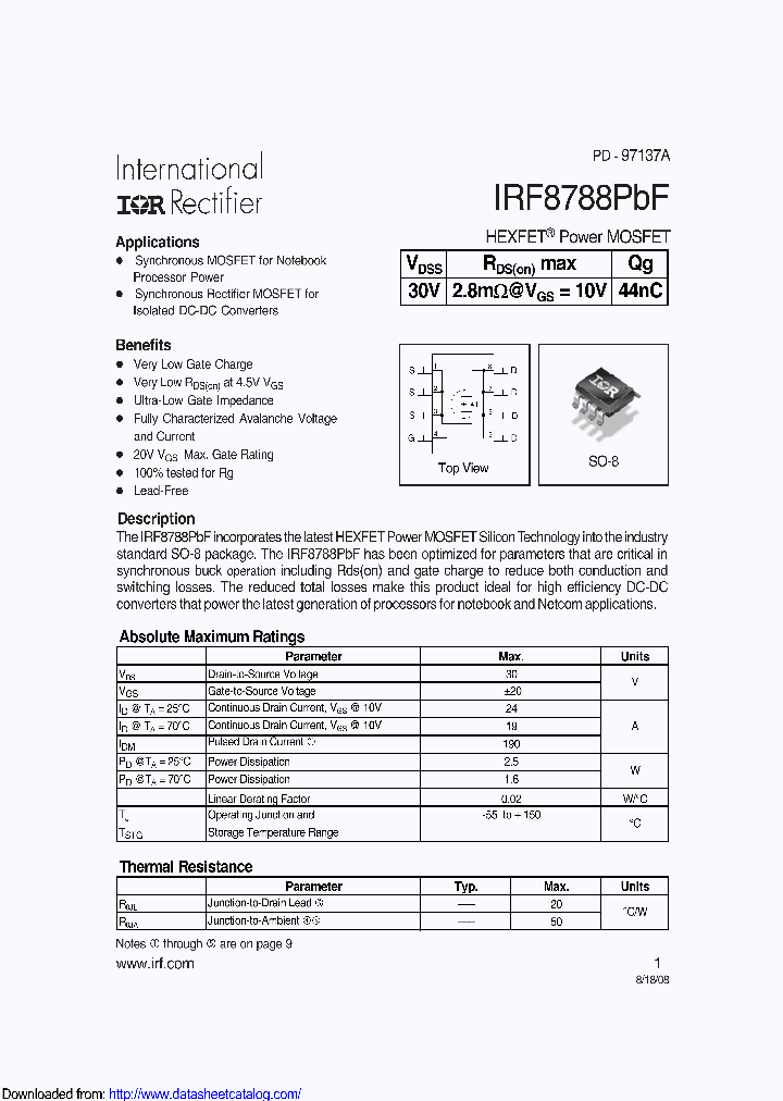 IRF8788TRPBF_9093629.PDF Datasheet