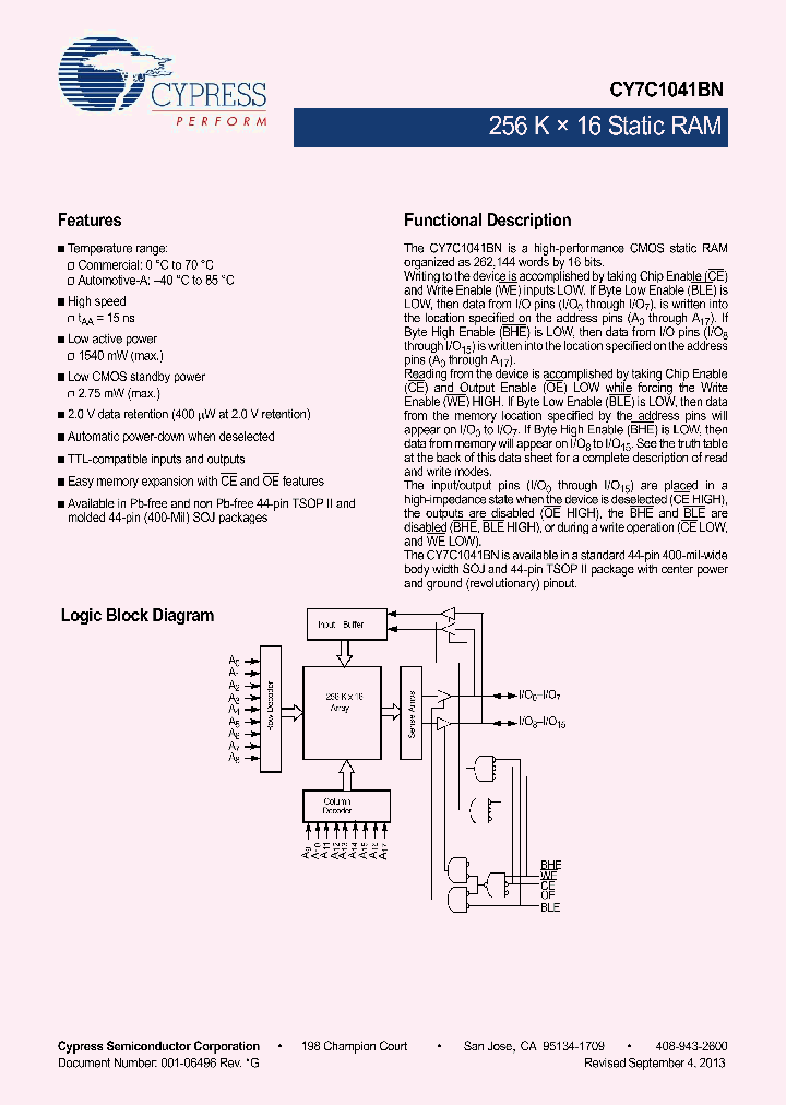 CY7C1041BNL-15ZXCT_9095097.PDF Datasheet