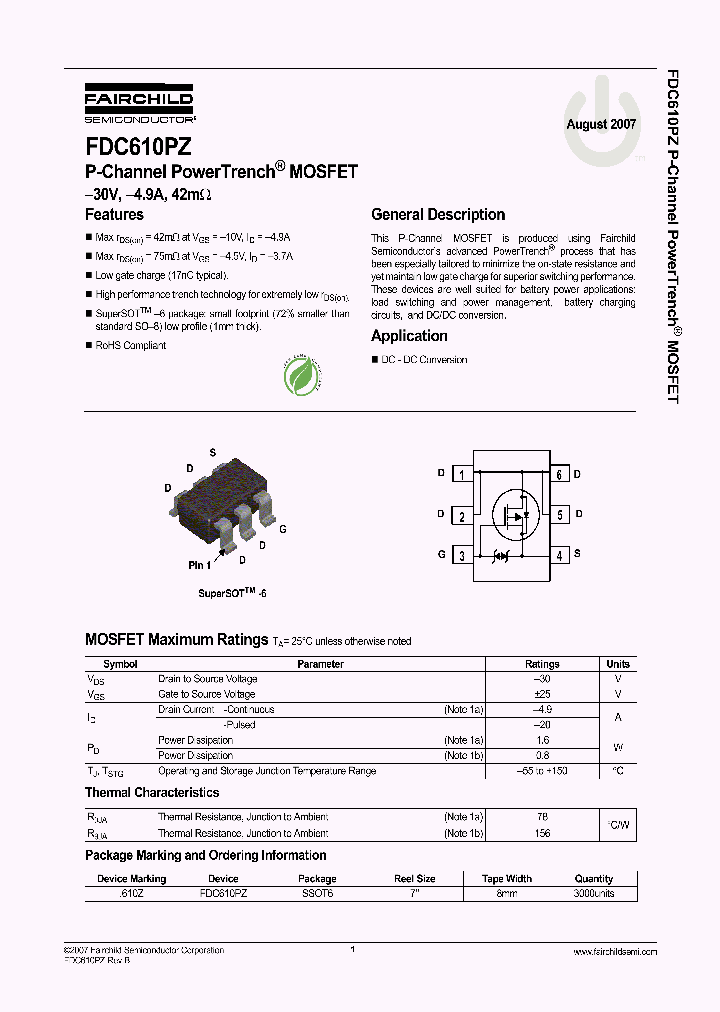 FDC610PZ_9098101.PDF Datasheet