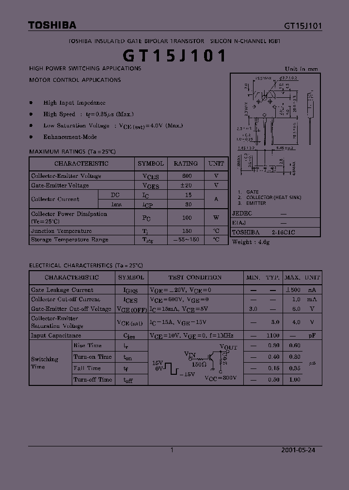 GT15J101_9099133.PDF Datasheet