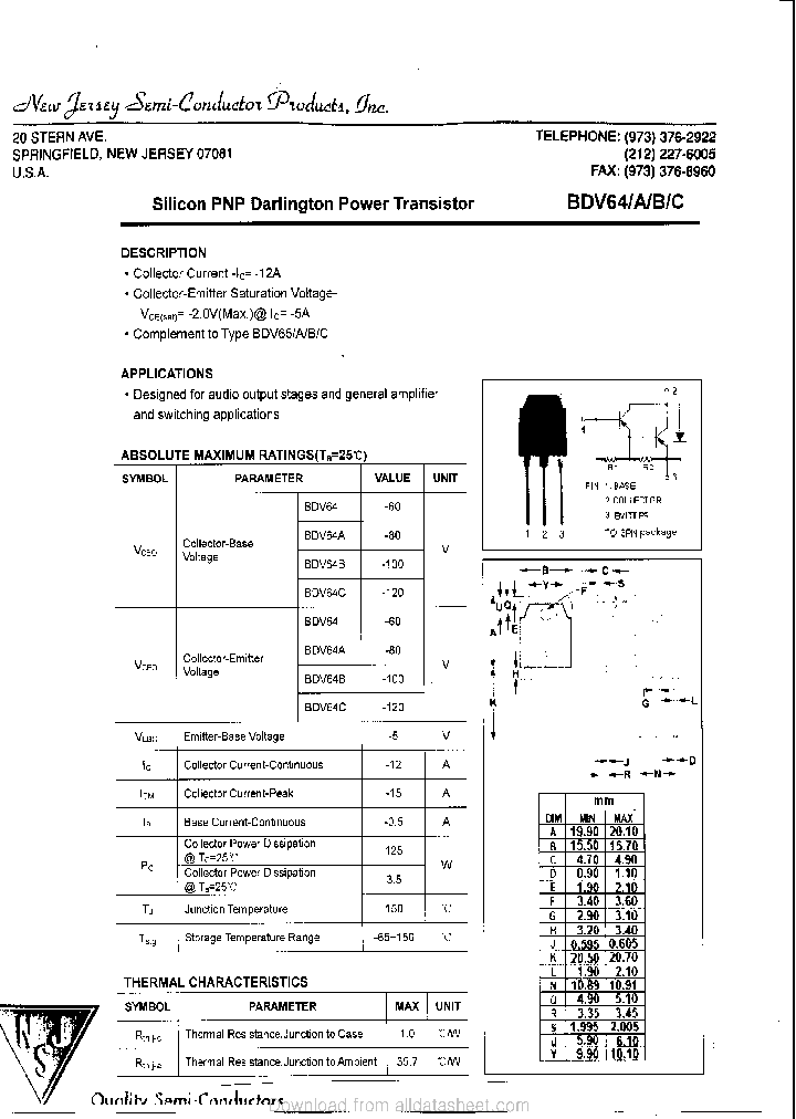 BDV64_9099498.PDF Datasheet